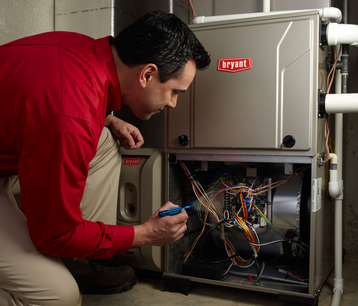 servicing Bryant furnace